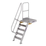 Roossien Vaste trap met platform 60°, 5 treden (600mm breed)