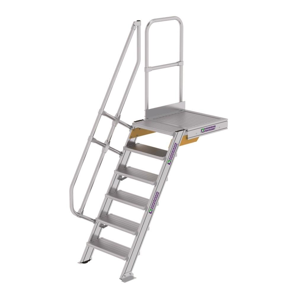 Munk Vaste trap met platform 60°, 6 treden (600mm breed) Munk Vaste trap met platform 60°, 6 treden (600mm breed)