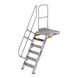 Munk Vaste trap met platform 60°, 6 treden (600mm breed) Munk Vaste trap met platform 60°, 6 treden (600mm breed)