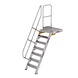 Munk Vaste trap met platform 60°, 7 treden (600mm breed) Munk Vaste trap met platform 60°, 7 treden (600mm breed)