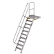 Munk Vaste trap met platform 60°, 10 treden (600mm breed) Munk Vaste trap met platform 60°, 10 treden (600mm breed)
