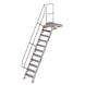 Munk Vaste trap met platform 60°, 11 treden (600mm breed) Munk Vaste trap met platform 60°, 11 treden (600mm breed)