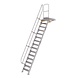 Munk Vaste trap met platform 60°, 15 treden (600mm breed) Munk Vaste trap met platform 60°, 15 treden (600mm breed)