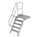 Munk Vaste trap met platform 60°, 5 treden (800mm breed) Munk Vaste trap met platform 60°, 5 treden (800mm breed)