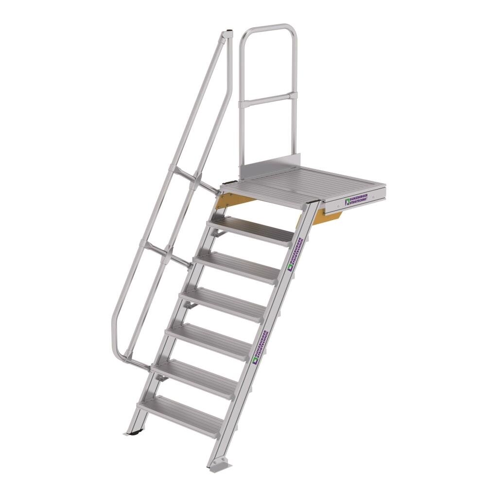 Roossien Vaste trap met platform 60°, 7 treden (800mm breed) Roossien Vaste trap met platform 60°, 7 treden (800mm breed)