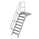 Munk Vaste trap met platform 60°, 8 treden (800mm breed) Munk Vaste trap met platform 60°, 8 treden (800mm breed)