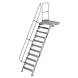 Munk Vaste trap met platform 60°, 11 treden (800mm breed) Munk Vaste trap met platform 60°, 11 treden (800mm breed)