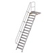 Munk Vaste trap met platform 60°, 15 treden (800mm breed) Munk Vaste trap met platform 60°, 15 treden (800mm breed)