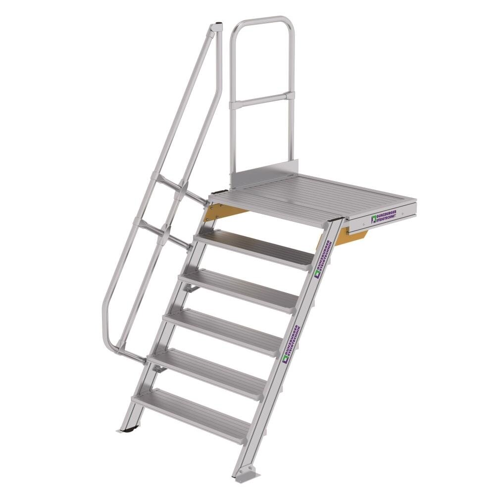 Munk Vaste trap met platform 60°, 6 treden (1.000mm breed) Munk Vaste trap met platform 60°, 6 treden (1.000mm breed)
