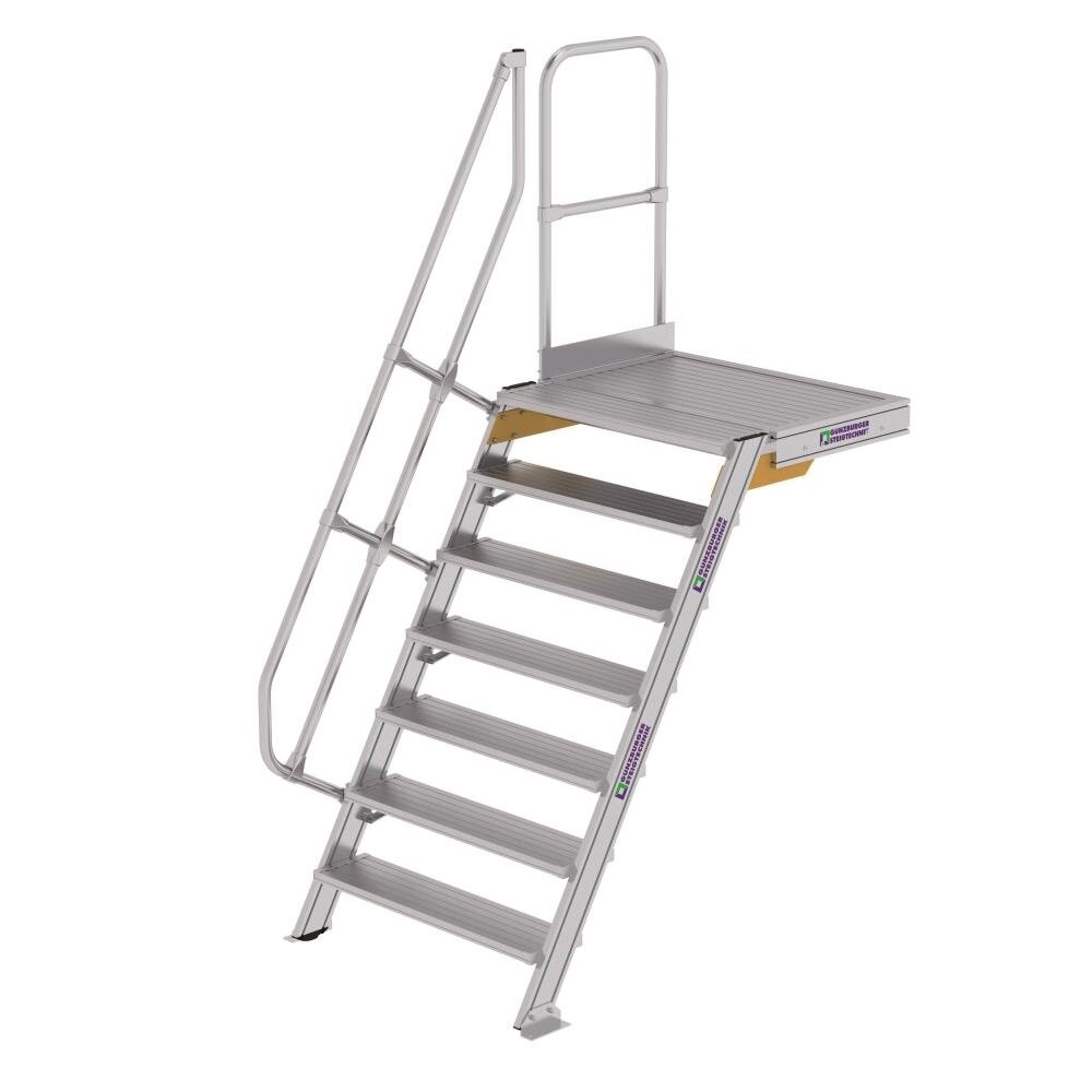 Munk Vaste trap met platform 60°, 7 treden (1.000mm breed) Munk Vaste trap met platform 60°, 7 treden (1.000mm breed)