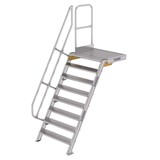 Munk Vaste trap met platform 60°, 8 treden (1.000mm breed) Munk Vaste trap met platform 60°, 8 treden (1.000mm breed)