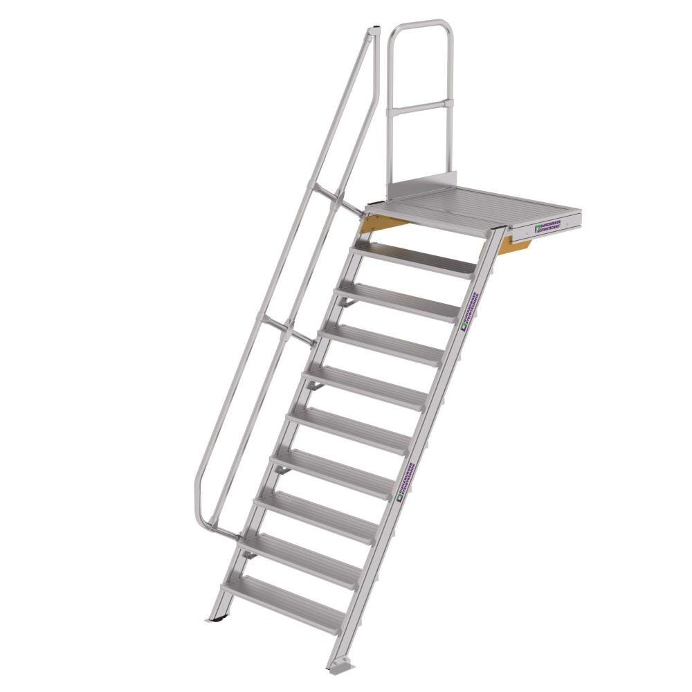 Munk Vaste trap met platform 60°, 10 treden (1.000mm breed) Munk Vaste trap met platform 60°, 10 treden (1.000mm breed)
