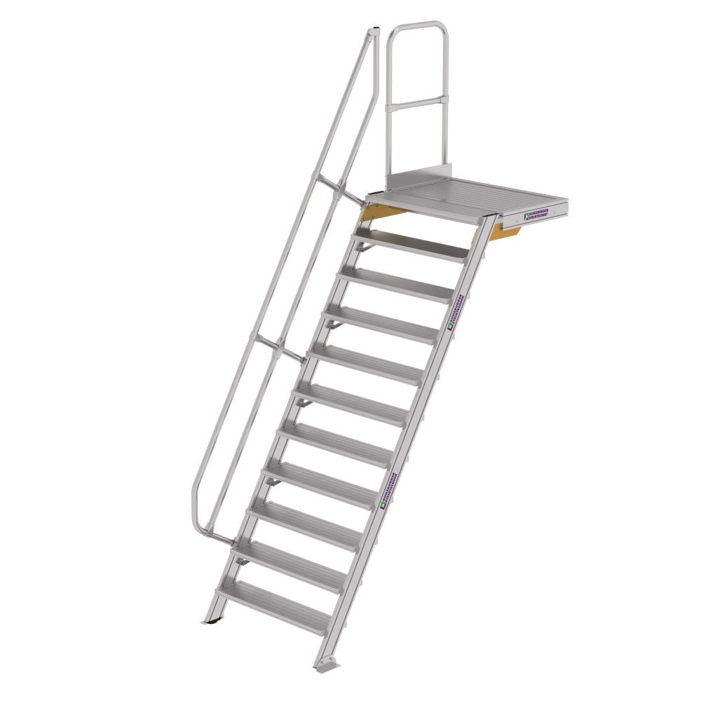 Vijf naaien Fahrenheit Vaste trap met platform 60°, 11 treden (B=1.000mm) | Ladder.nl