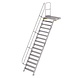 Munk Vaste trap met platform 60°, 16 treden (1.000mm breed) Munk Vaste trap met platform 60°, 16 treden (1.000mm breed)