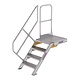 Munk Vaste trap met platform 45°, 4 treden (600mm breed) Munk Vaste trap met platform 45°, 4 treden (600mm breed)