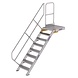 Munk Vaste trap met platform 45°, 8 treden (600mm breed) Munk Vaste trap met platform 45°, 8 treden (600mm breed)