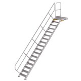 Munk Vaste trap met platform 45°, 17 treden (600mm breed) Munk Vaste trap met platform 45°, 17 treden (600mm breed)