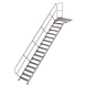 Munk Vaste trap met platform 45°, 17 treden (800mm breed) Munk Vaste trap met platform 45°, 17 treden (800mm breed)