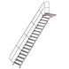 Munk Vaste trap met platform 45°, 18 treden (800mm breed) Munk Vaste trap met platform 45°, 18 treden (800mm breed)