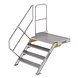 Munk Vaste trap met platform 45°, 4 treden (1.000mm breed) Munk Vaste trap met platform 45°, 4 treden (1.000mm breed)