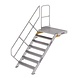 Munk Vaste trap met platform 45°, 7 treden (1.000mm breed) Munk Vaste trap met platform 45°, 7 treden (1.000mm breed)