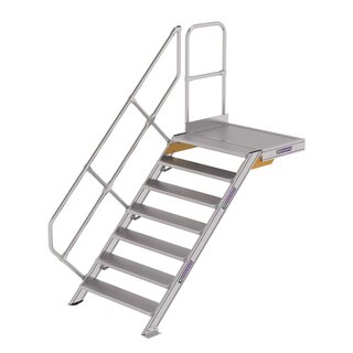 Vaste trappen 45° met platform van Ladder.nl