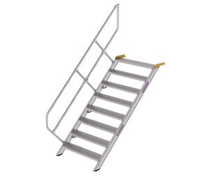 Munk Aluminium vaste trap 45°, 8 treden (1.000mm breed)