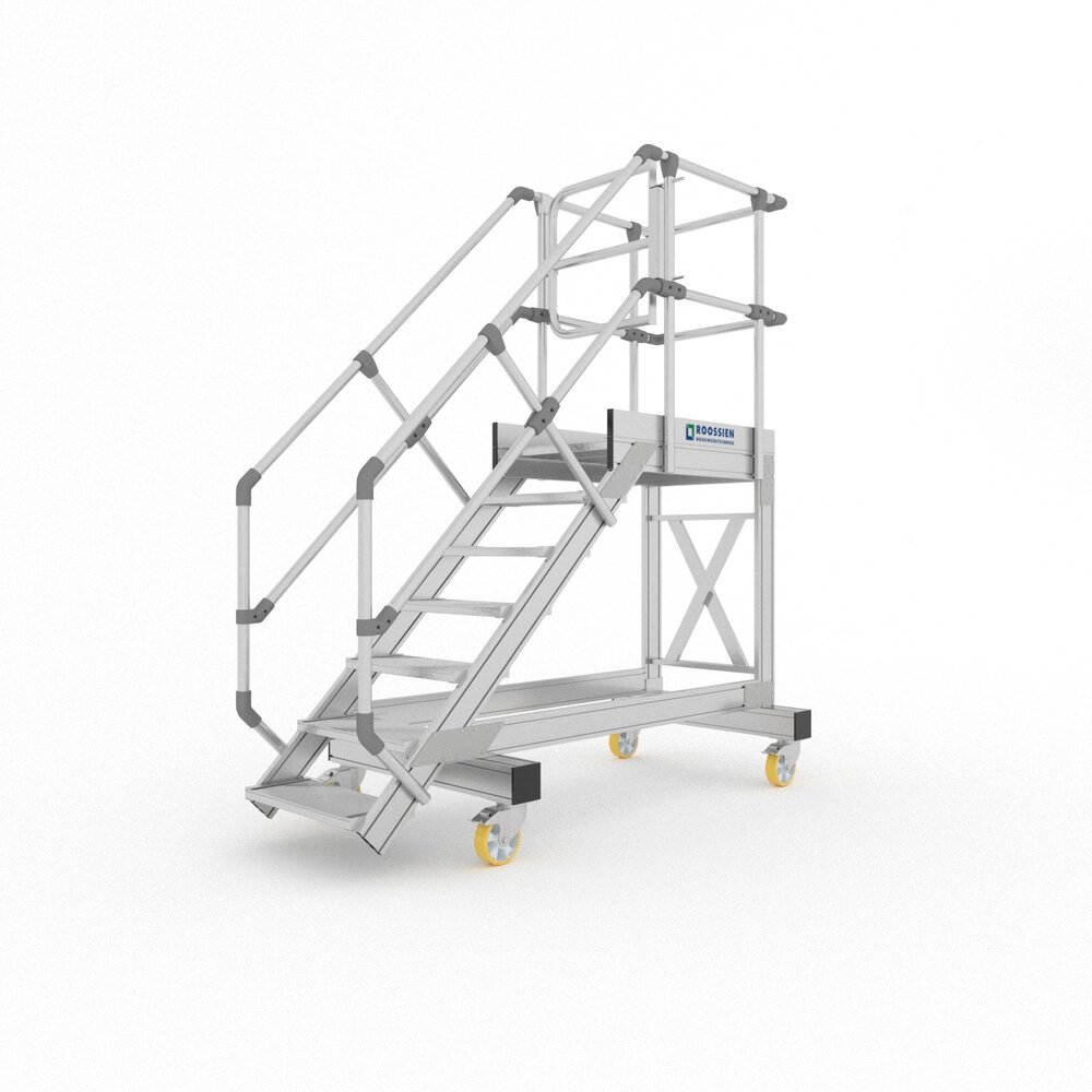 Roossien Verrijdbare bordestrap met zelfsluitende deur Roossien Verrijdbare bordestrap met zelfsluitende deur