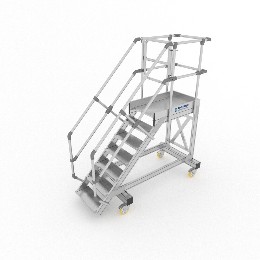 Roossien Verrijdbare bordestrap met zelfsluitende deur Roossien Verrijdbare bordestrap met zelfsluitende deur