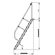 Munk Aluminium vaste trap 60°, 5 treden (800mm breed) Munk Aluminium vaste trap 60°, 5 treden (800mm breed)