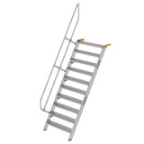 Munk Aluminium vaste trap 60°, 10 treden (1.000mm breed)