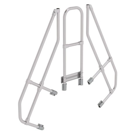 Roossien Tweede leuning voor brugtrap 60°, 2x4 treden