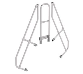 Munk Tweede leuning voor brugtrap 60°, 2x5 treden