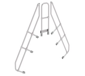 Roossien Tweede leuning voor brugtrap 60°, 2x7 treden