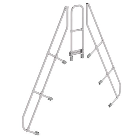 Roossien Tweede leuning voor brugtrap 60°, 2x8 treden