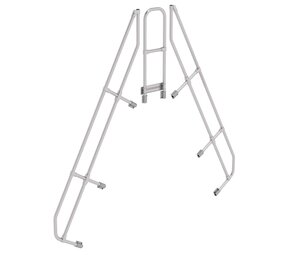 Roossien Tweede leuning voor brugtrap 60°, 2x9 treden