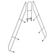 Munk Tweede leuning voor brugtrap 60°, 2x9 treden Munk Tweede leuning voor brugtrap 60°, 2x9 treden