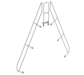 Munk Tweede leuning voor brugtrap 60°, 2x11 treden