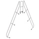 Munk Tweede leuning voor brugtrap 60°, 2x11 treden Munk Tweede leuning voor brugtrap 60°, 2x11 treden