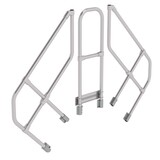 Roossien Tweede leuning voor brugtrap 45°, 2x3 treden