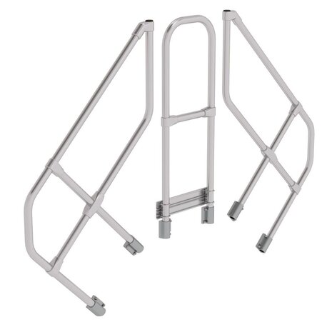 Munk Tweede leuning voor brugtrap 45°, 2x3 treden Munk Tweede leuning voor brugtrap 45°, 2x3 treden