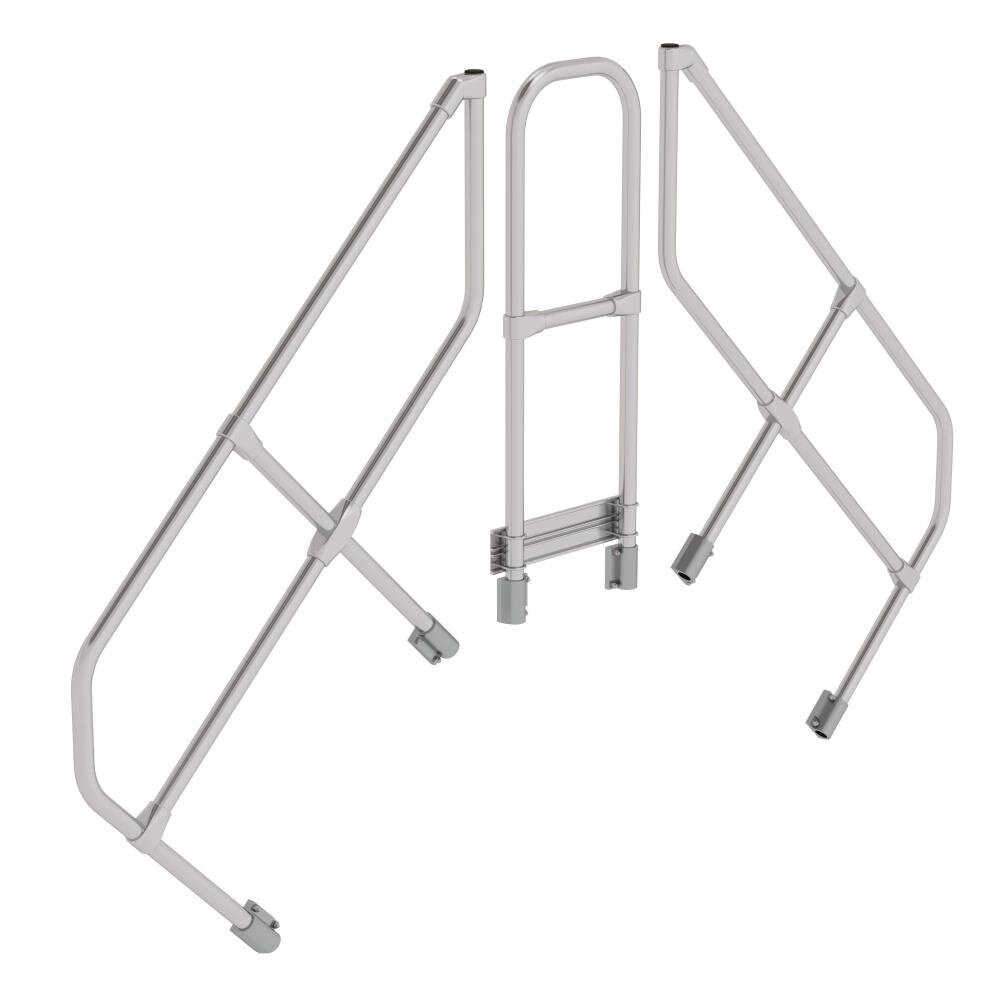 Roossien Tweede leuning voor brugtrap 45°, 2x4 treden Roossien Tweede leuning voor brugtrap 45°, 2x4 treden