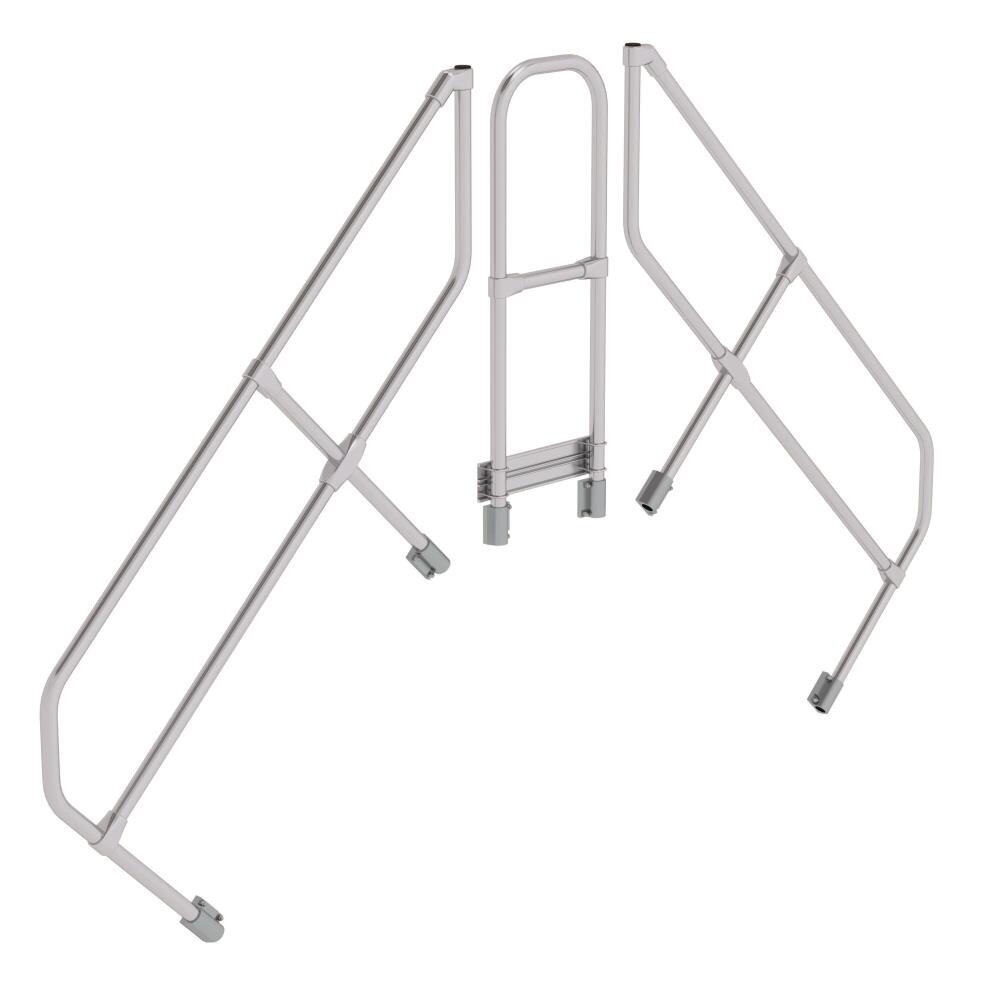 Roossien Tweede leuning voor brugtrap 45°, 2x5 treden