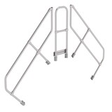 Roossien Tweede leuning voor brugtrap 45°, 2x5 treden