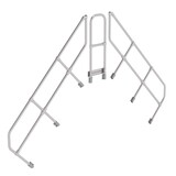 Munk Tweede leuning voor brugtrap 45°, 2x7 treden