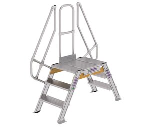 Munk Aluminium brugtrap 2x3 treden (600mm), 60°