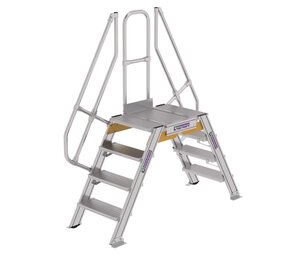 Munk Aluminium brugtrap 2x4 treden (600mm), 60° Munk Aluminium brugtrap 2x4 treden (600mm), 60°