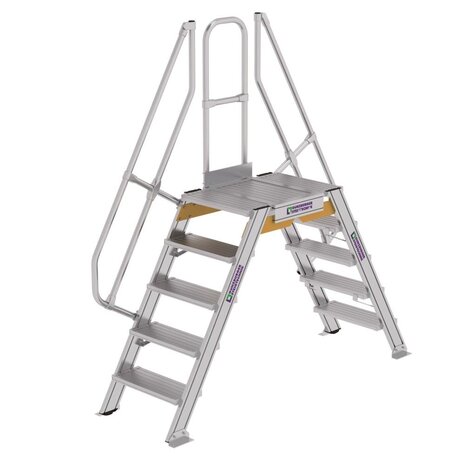 Munk Aluminium brugtrap 2x5 treden (600mm), 60° Munk Aluminium brugtrap 2x5 treden (600mm), 60°