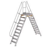 Munk Aluminium brugtrap 2x10 treden (600mm), 60° Munk Aluminium brugtrap 2x10 treden (600mm), 60°