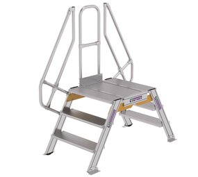 Munk Aluminium brugtrap 2x3 treden (800mm), 60°